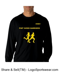 Pint Sized Harrier Mens Dry Fit Long Sleeve Design Zoom